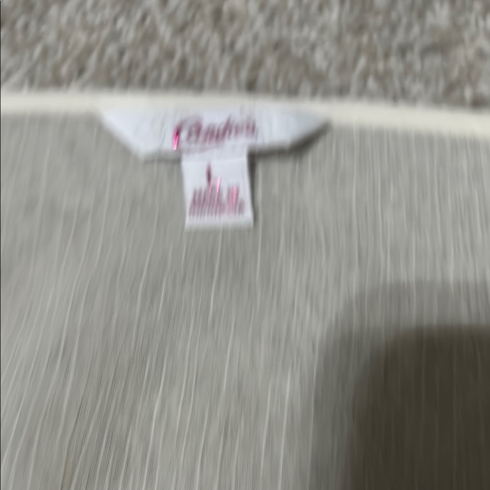 Candie's Cream Cap Sleeve Embellished Blouse - Picture 2 of 4